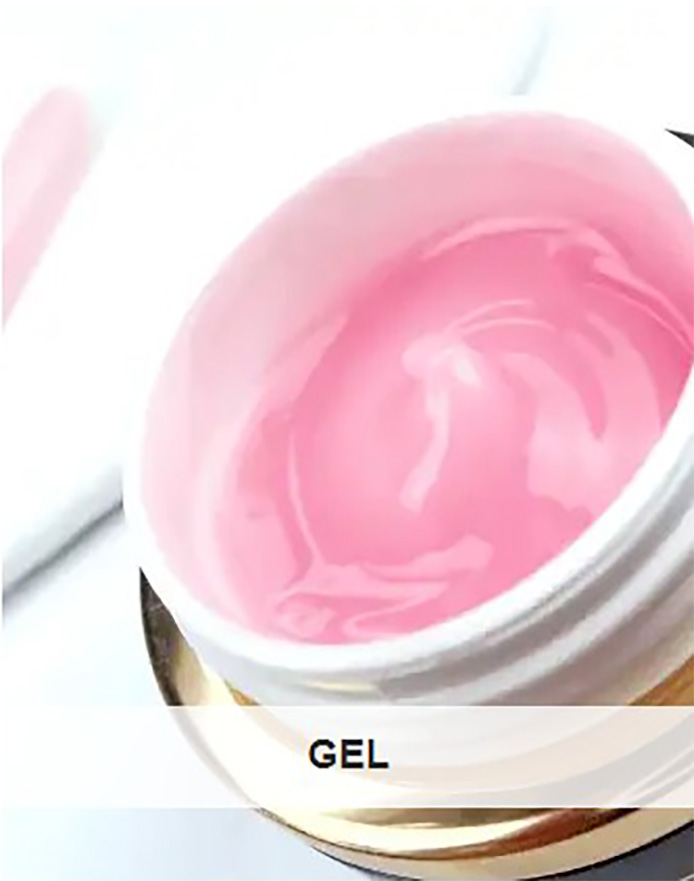 Gel UV LED professionnel rose pour construction ongulaire COD