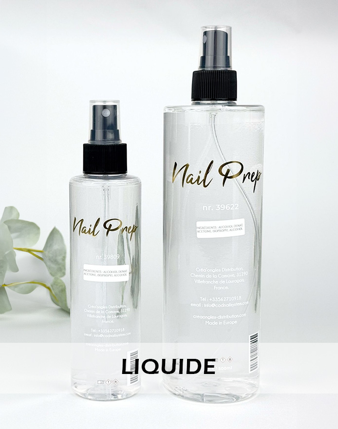 Liquide Nail Prep professionnel COD pour préparation de l’ongle